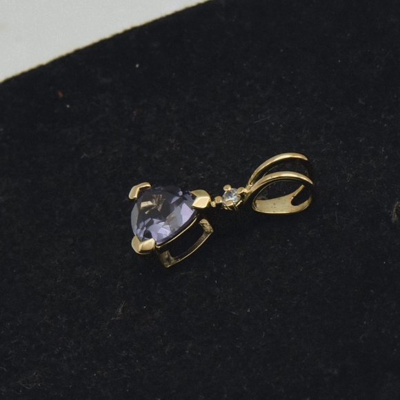Ross-SImons - Synthetic Color Change Sapphire Vermeil Pendant - Picture 5 of 6